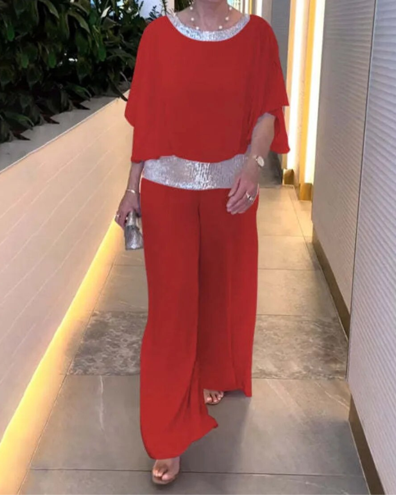 Naomi - Elegant, loose-fitting two-piece set