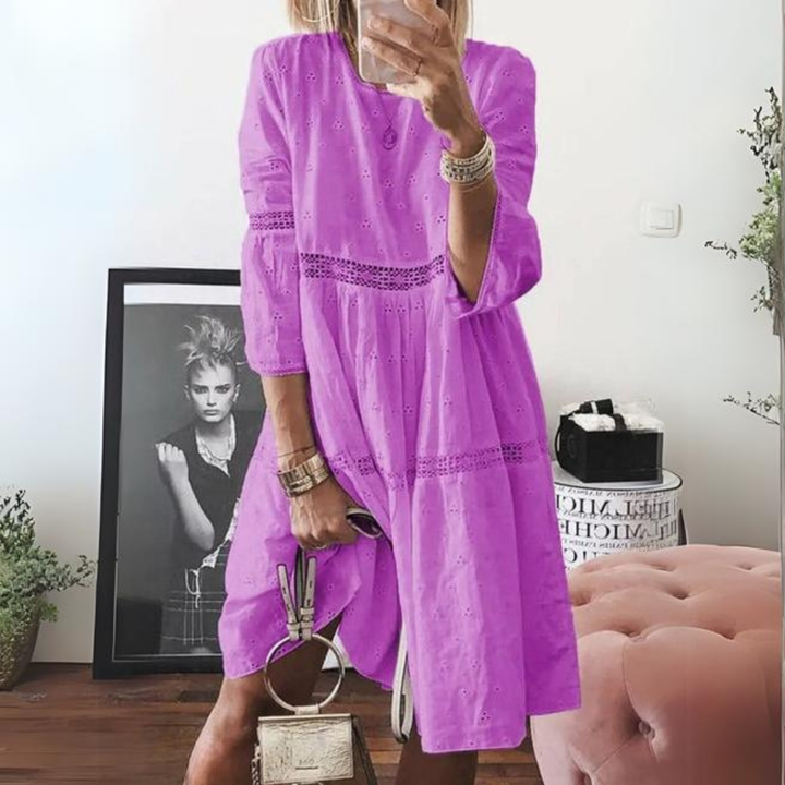 Delilah - Elegant Embroidered Dress