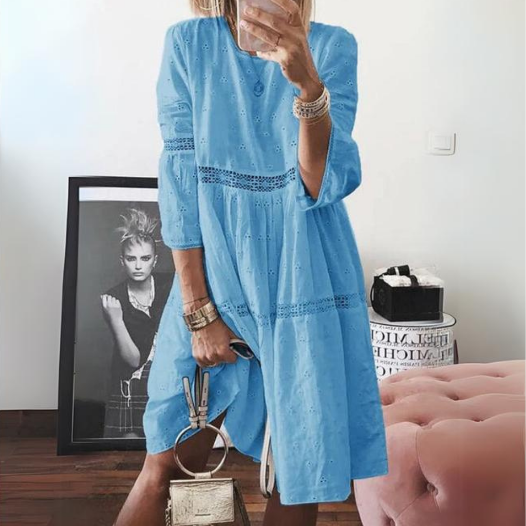 Delilah - Elegant Embroidered Dress