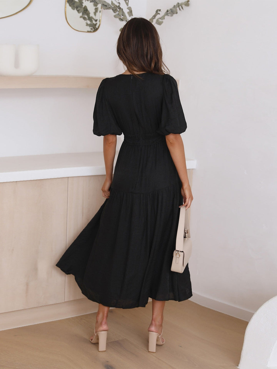 Natalie - Ruffle Midi Dress