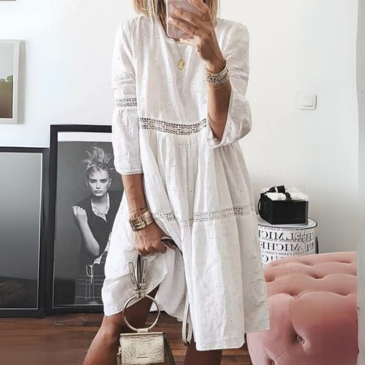 Delilah - Elegant Embroidered Dress