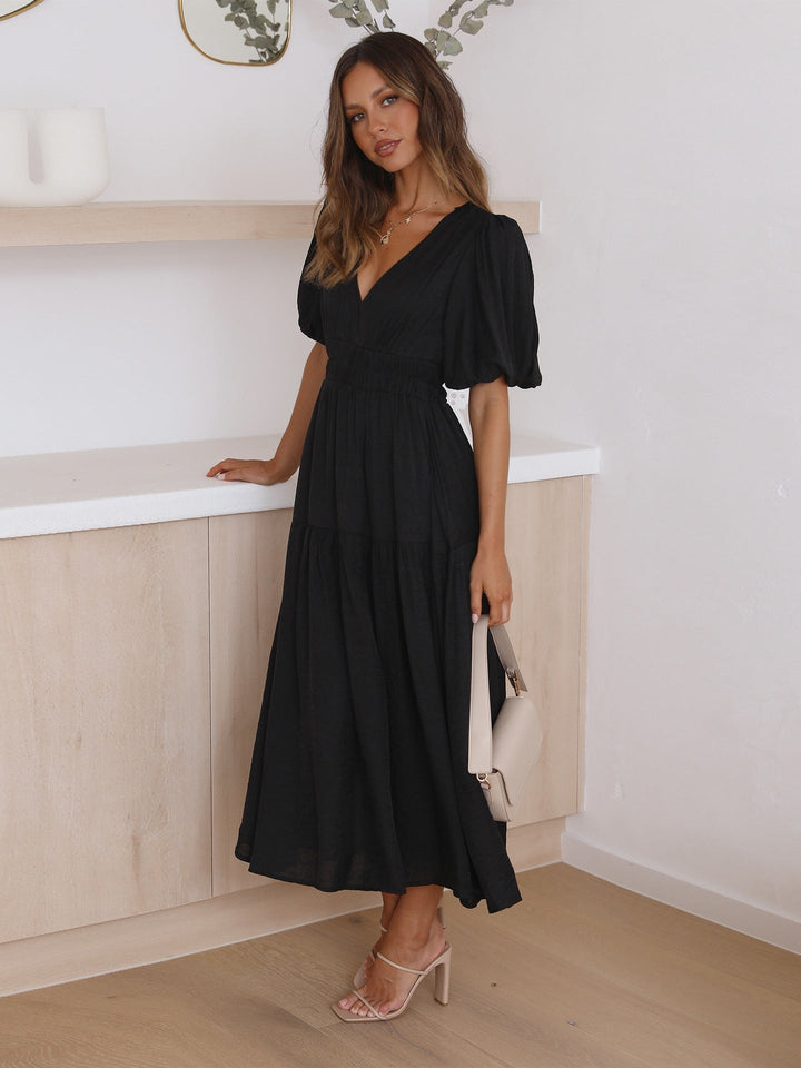 Natalie - Ruffle Midi Dress