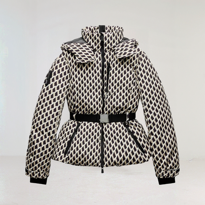 Insulated Ski Jacket for Women With Belt