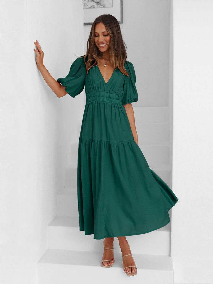 Natalie - Ruffle Midi Dress
