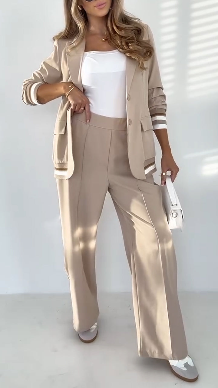 Women's Striped Casual Suit
