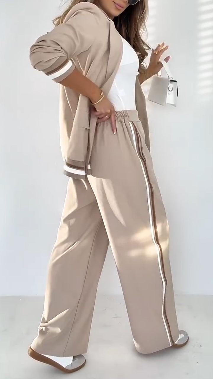 Women's Striped Casual Suit