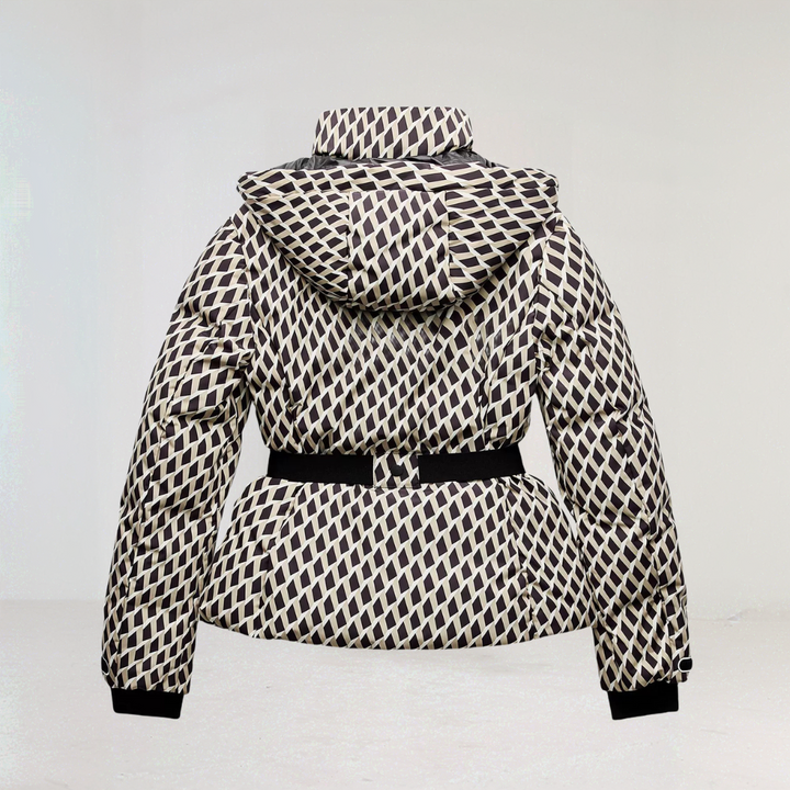 Insulated Ski Jacket for Women With Belt