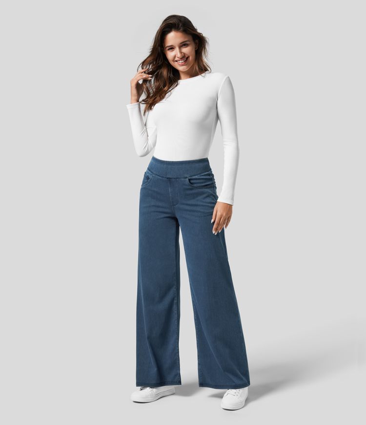 Evie | Comfy Elastic High-Waisted Pants
