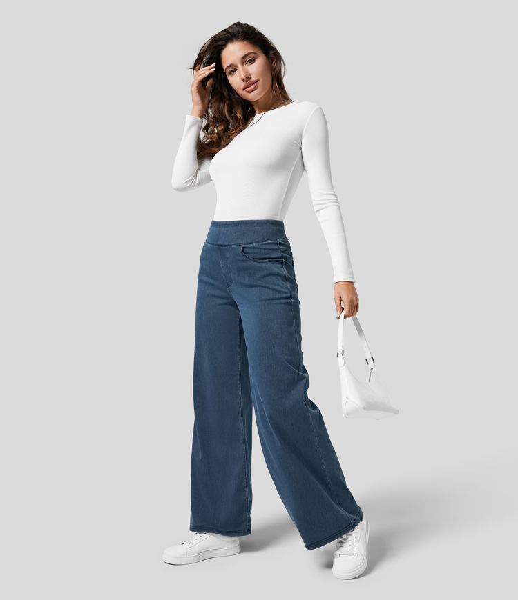 Evie | Comfy Elastic High-Waisted Pants