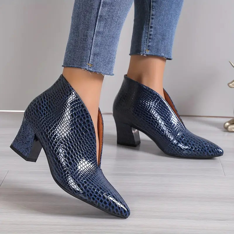 Ella™ | Elegant Pointed-Toe Heeled Boots