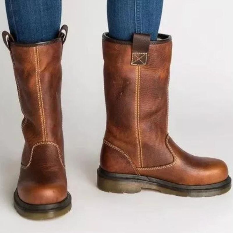 Alma - Lined Leather Winter Boots