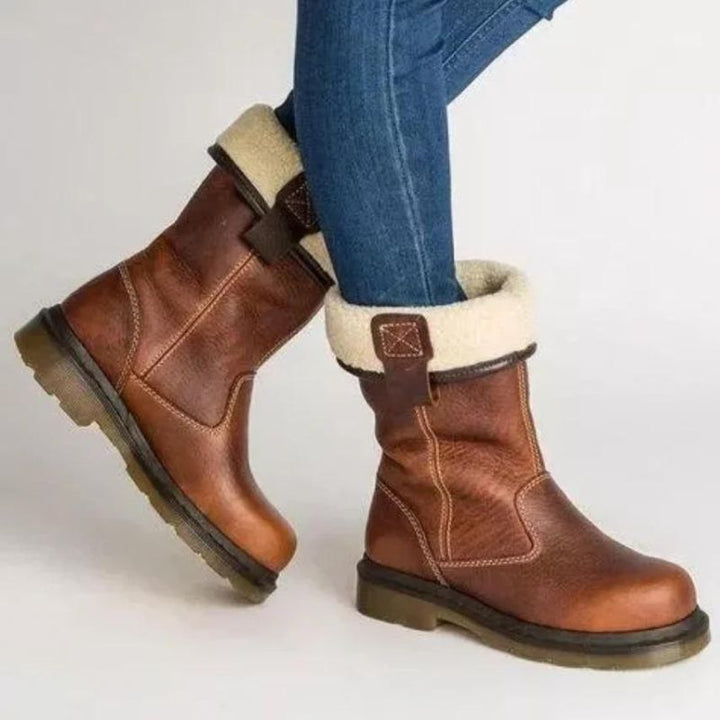 Alma - Lined Leather Winter Boots