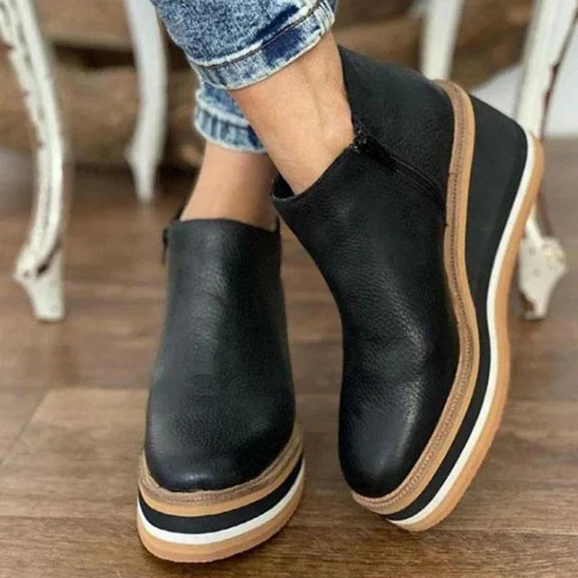 Matilda™ | Effortless Wedge Ankle Boots for All-Day Chic