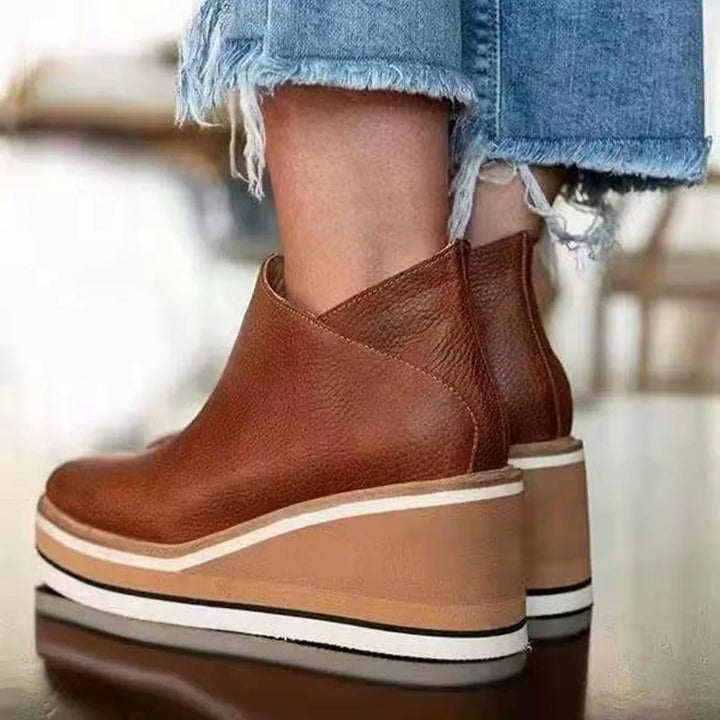 Matilda™ | Effortless Wedge Ankle Boots for All-Day Chic