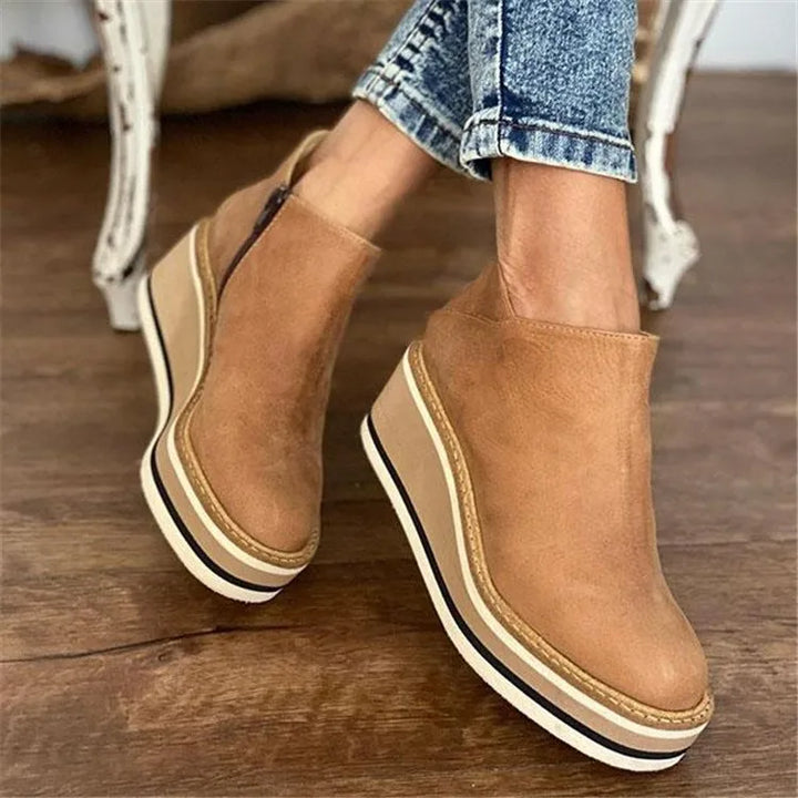 Matilda™ | Effortless Wedge Ankle Boots for All-Day Chic