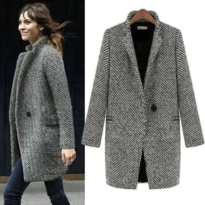 DELPHINE - ELEGANT LONG WOOL COAT