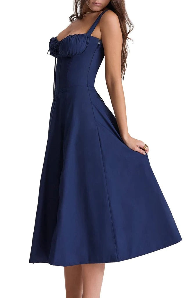 Honora - Bustier dress with waist shaping
