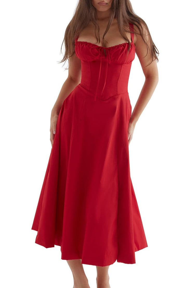Honora - Bustier dress with waist shaping