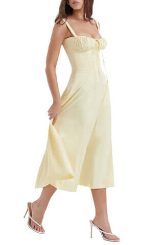 Honora - Bustier dress with waist shaping