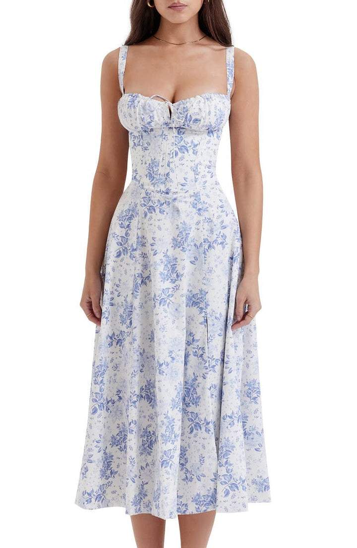 Honora - Bustier dress with waist shaping