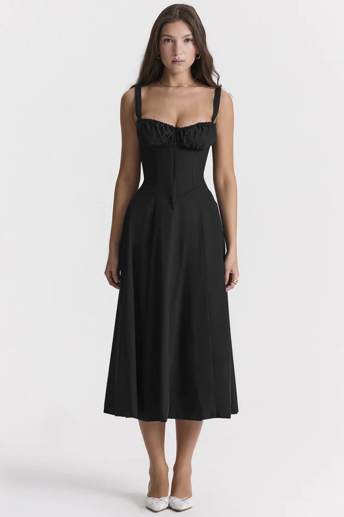 Honora - Bustier dress with waist shaping