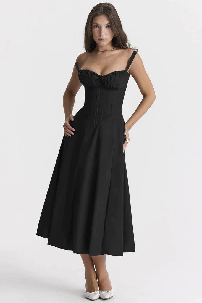 Honora - Bustier dress with waist shaping