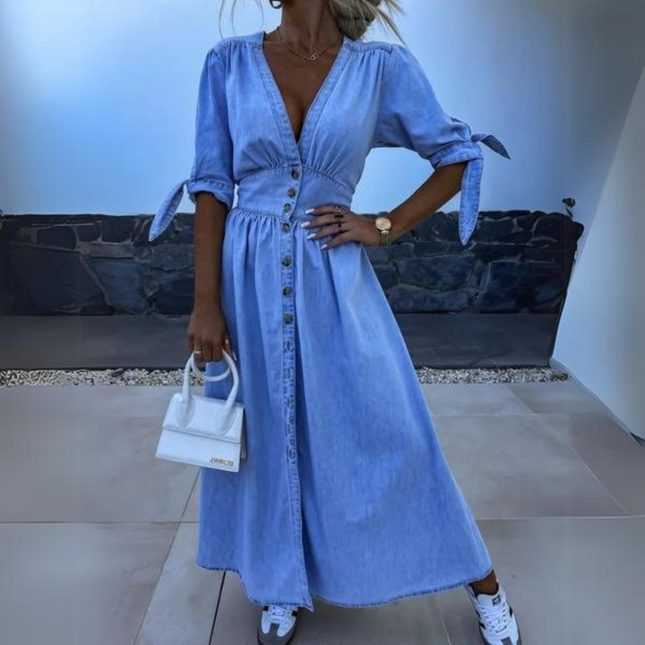 Echo - V-Neck Split Maxi Dress Regular price