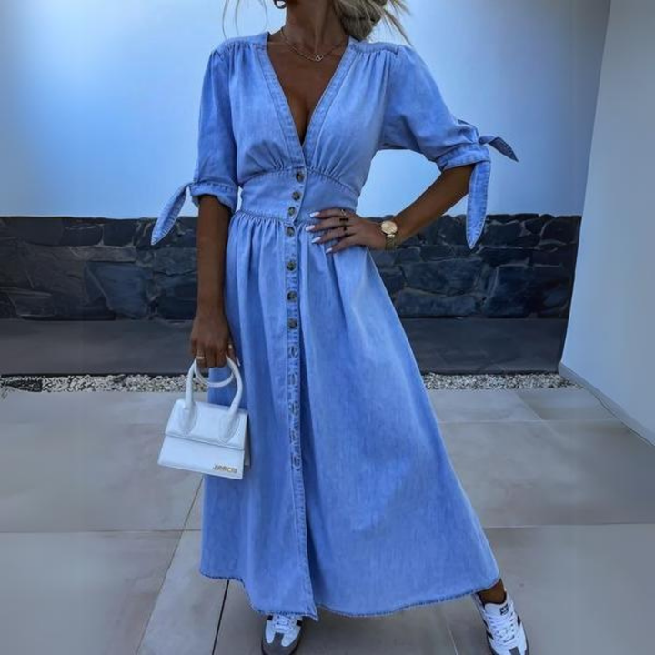 Echo - V-Neck Split Maxi Dress Regular price