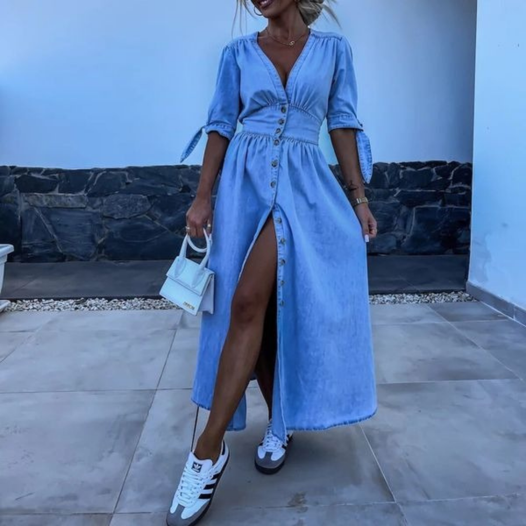 Echo - V-Neck Split Maxi Dress Regular price