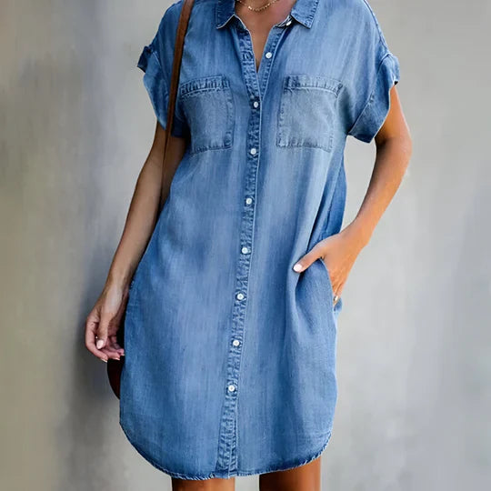 Polly | Lightweight Denim Dress