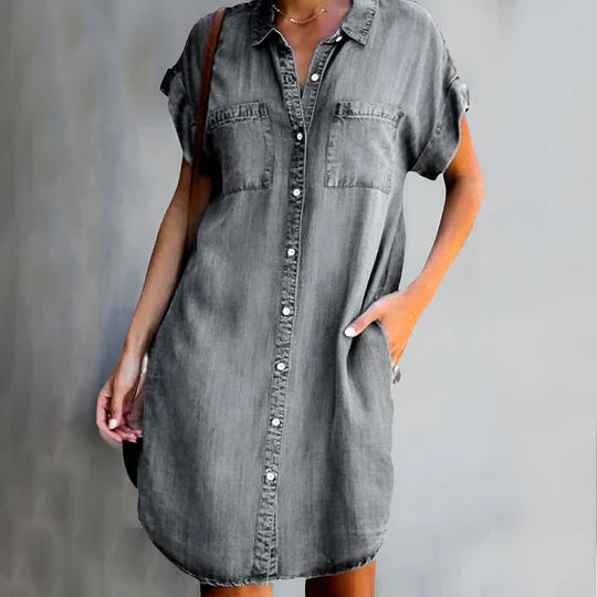 Polly | Lightweight Denim Dress