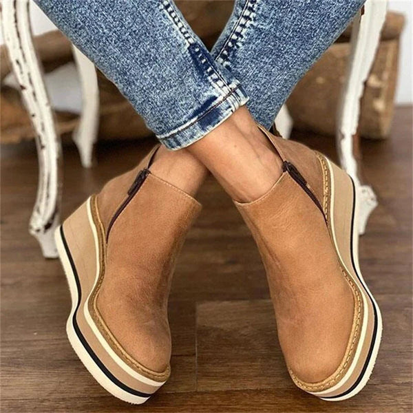 Matilda™ | Effortless Wedge Ankle Boots for All-Day Chic