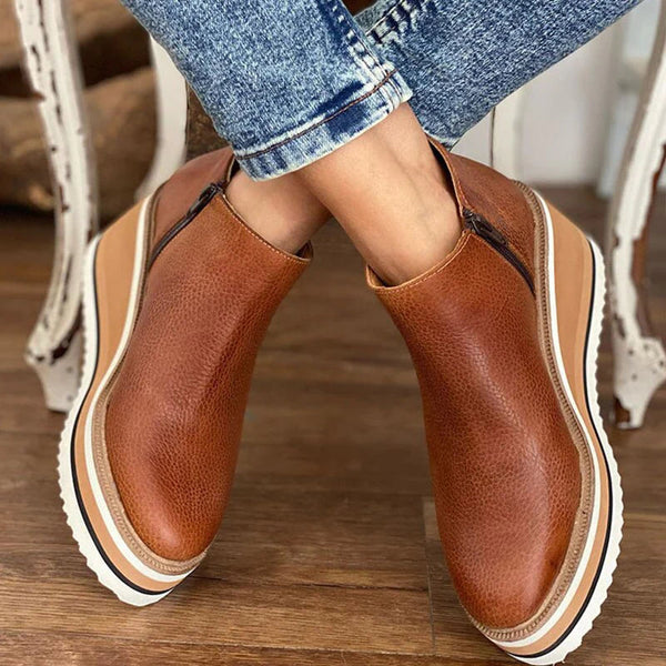 Matilda™ | Effortless Wedge Ankle Boots for All-Day Chic