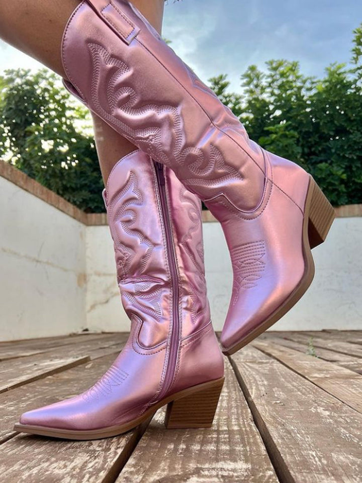Ruby™ | Dazzling Metallic Western Boots