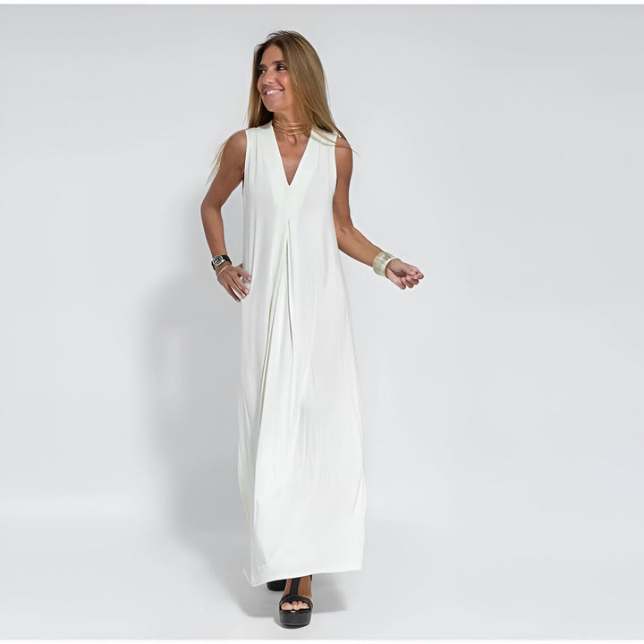 Hannah - Elegant Long Dress + Free Matching Cardigan