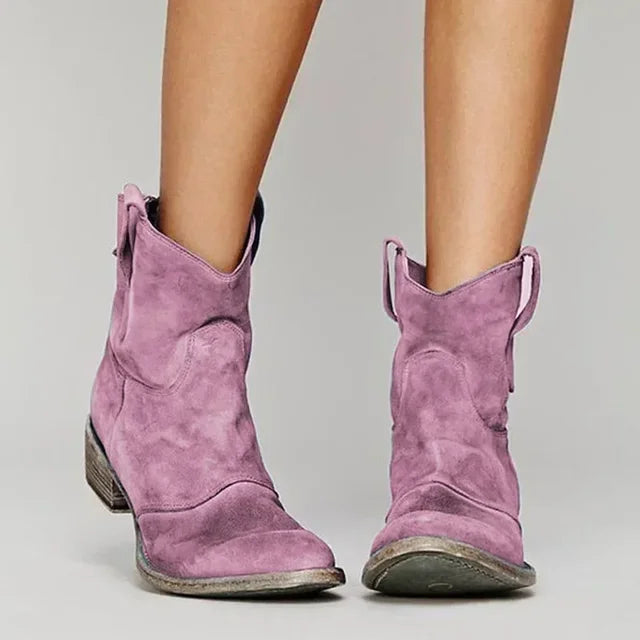 Destiny™ | Timeless Vintage Cowboy Ankle Boots