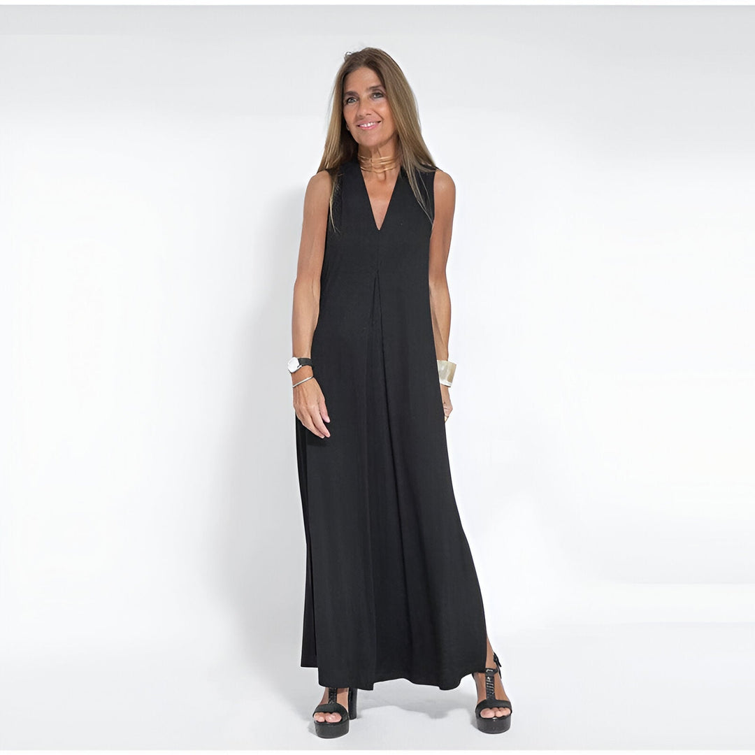 Hannah - Elegant Long Dress + Free Matching Cardigan