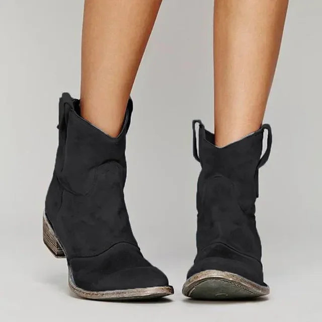 Destiny™ | Timeless Vintage Cowboy Ankle Boots