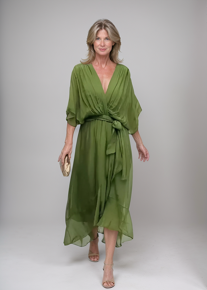 Monica™ | Chiffon Midi Dress
