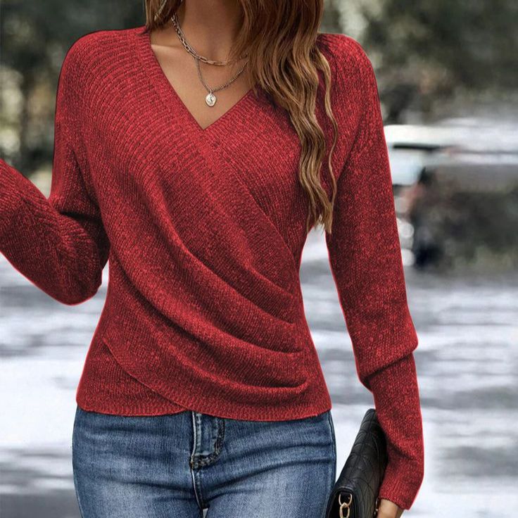 Charlotte | Plain V-Neck Sweater