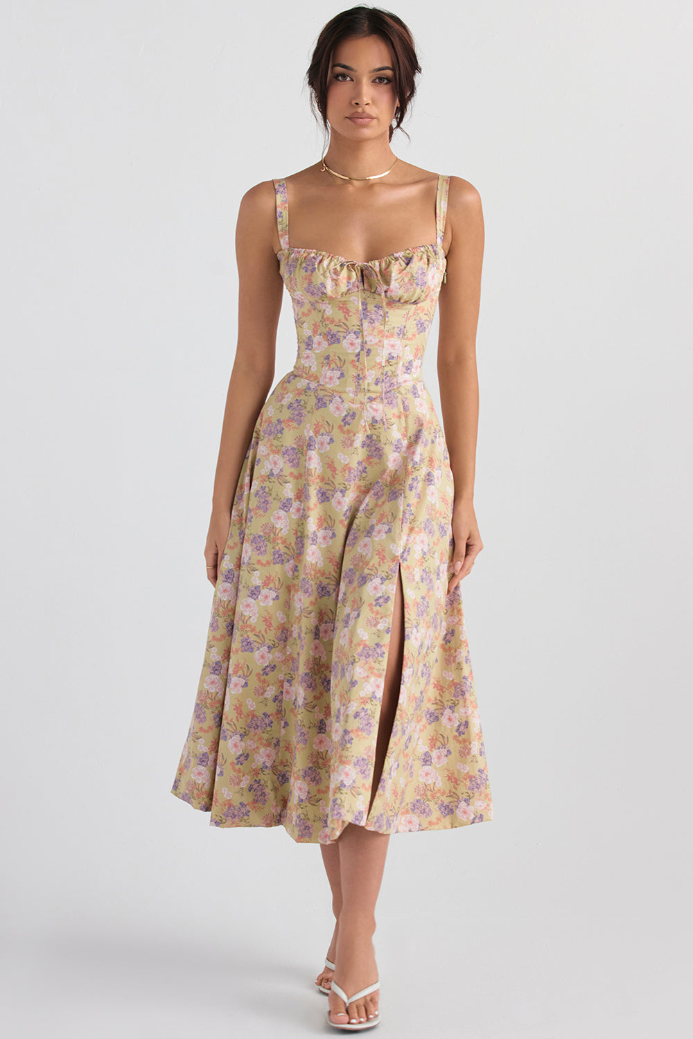 Honora - Bustier dress with waist shaping