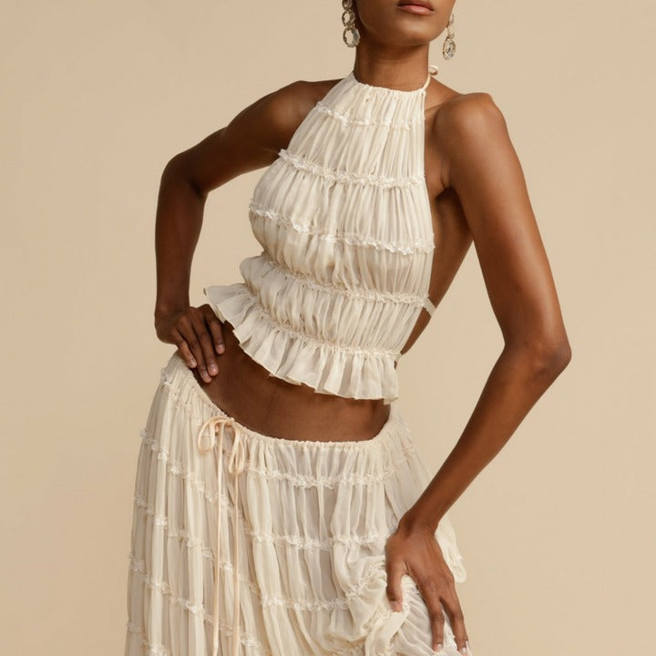 Giana - Halter top and skirt set