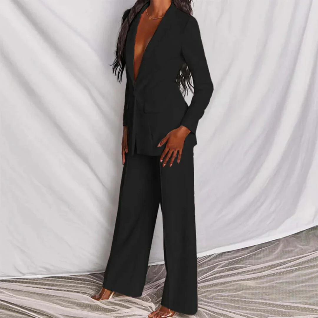 Meghan - Tailored Blazer & Wide-Leg Trousers