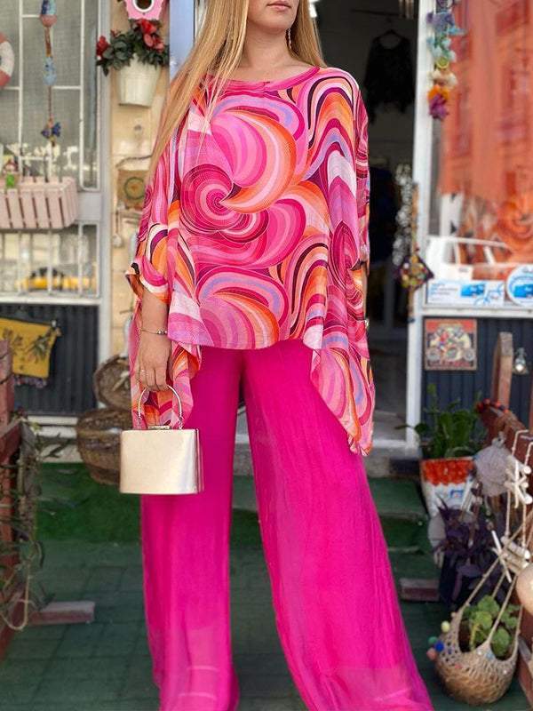 Fanning - Women Chiffon Printed Suit