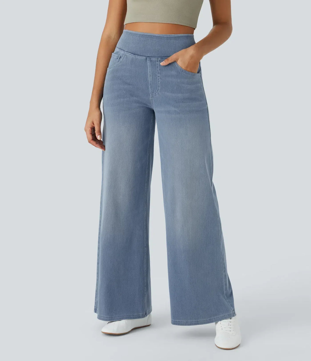 Evie | Comfy Elastic High-Waisted Pants