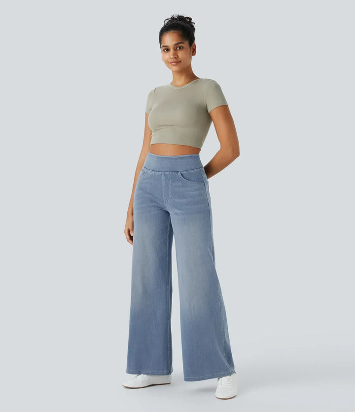 Evie | Comfy Elastic High-Waisted Pants