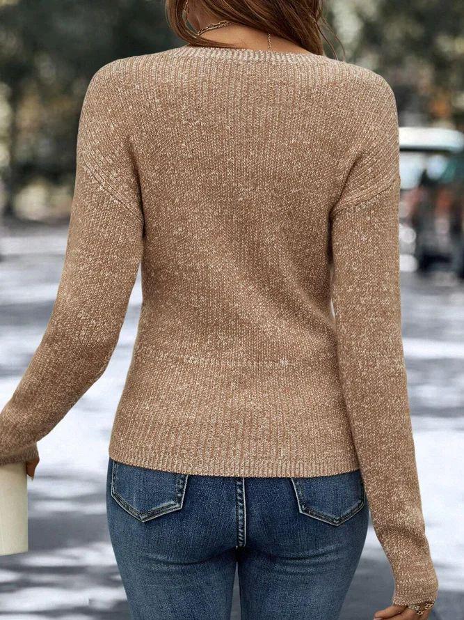 Charlotte | Plain V-Neck Sweater