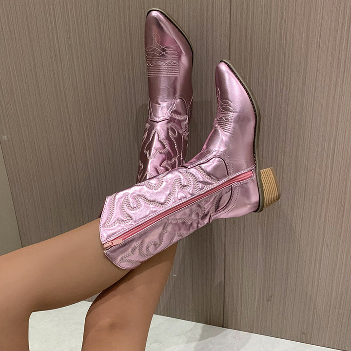 Ruby™ | Dazzling Metallic Western Boots