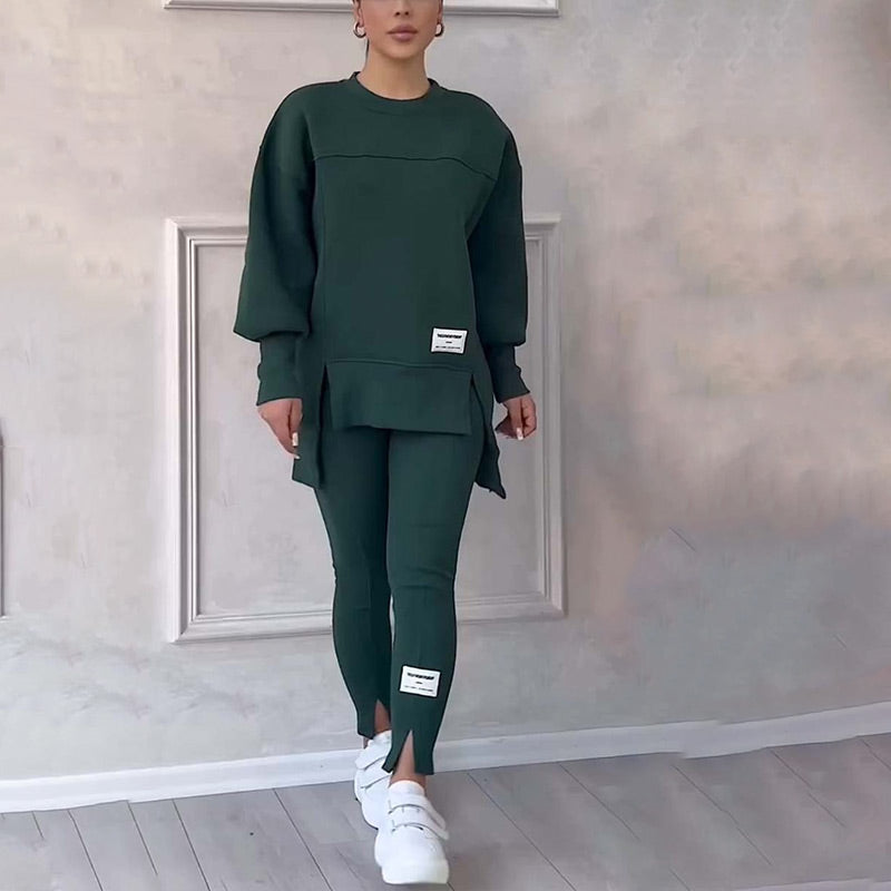 CHARLENE | Casual women's sweatshirt and leggings set
