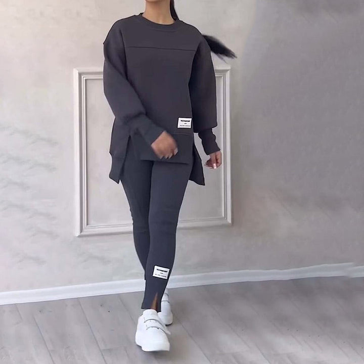 CHARLENE | Casual women's sweatshirt and leggings set